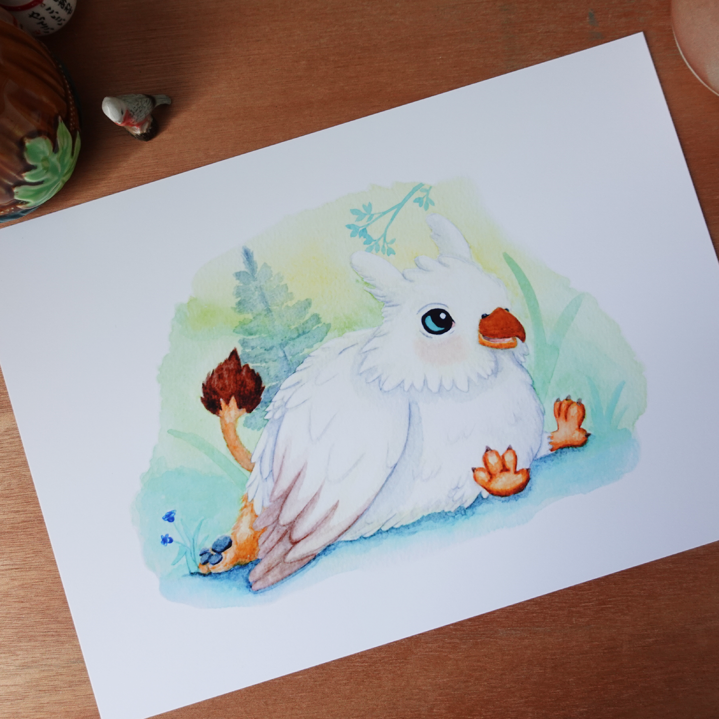 Baby Griffin Wall Art Print