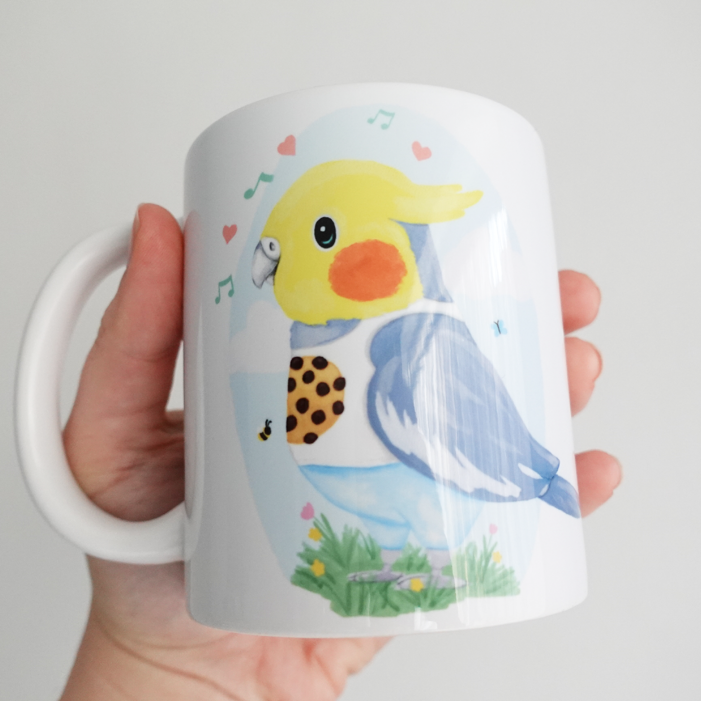 Cockatiel in Cookie Top Mug