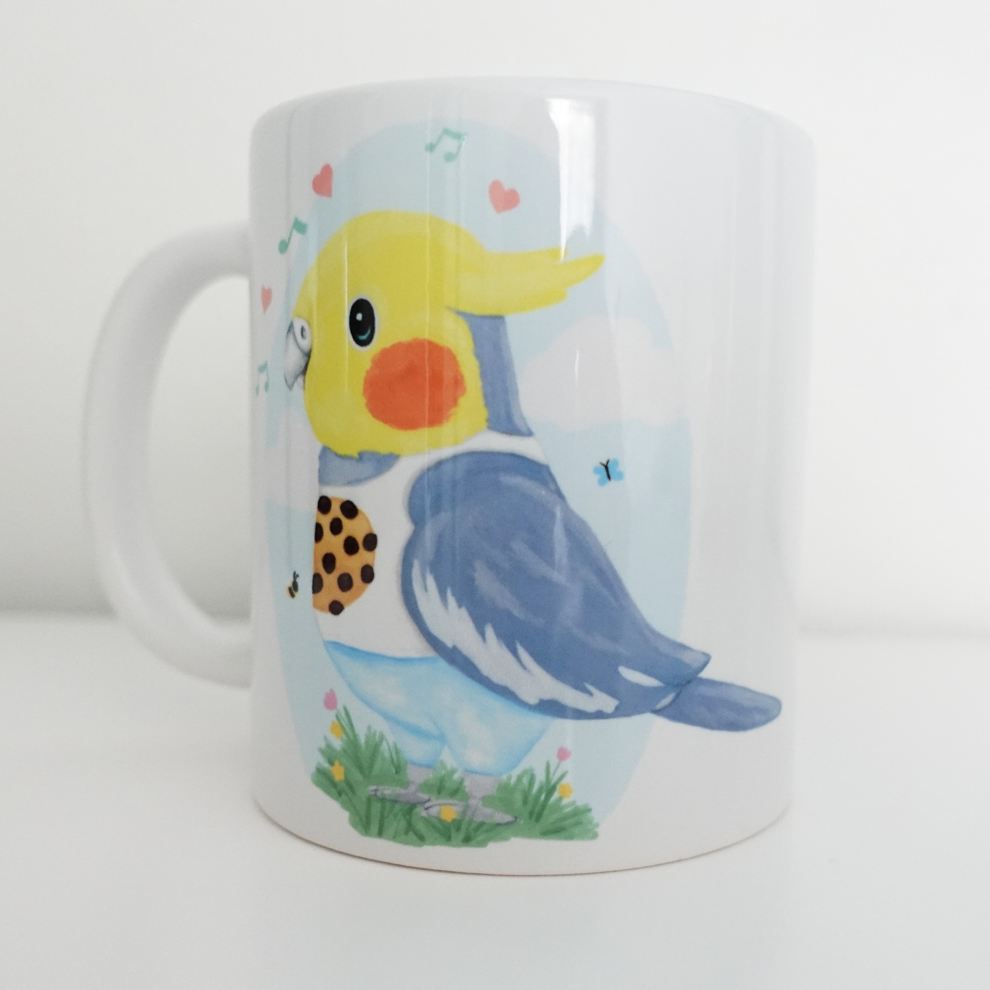 Cockatiel in Cookie Top Mug