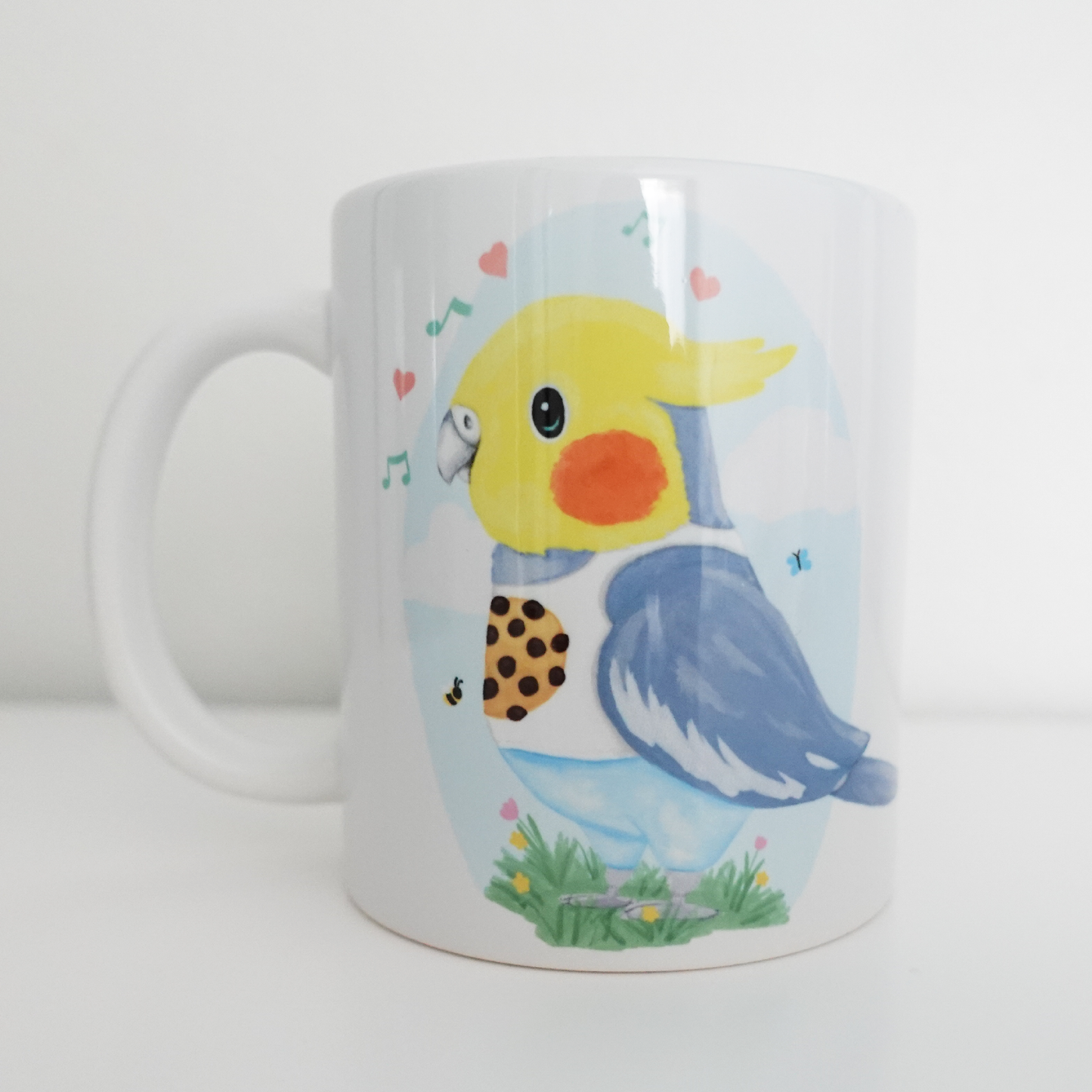 Cockatiel in Cookie Top Mug