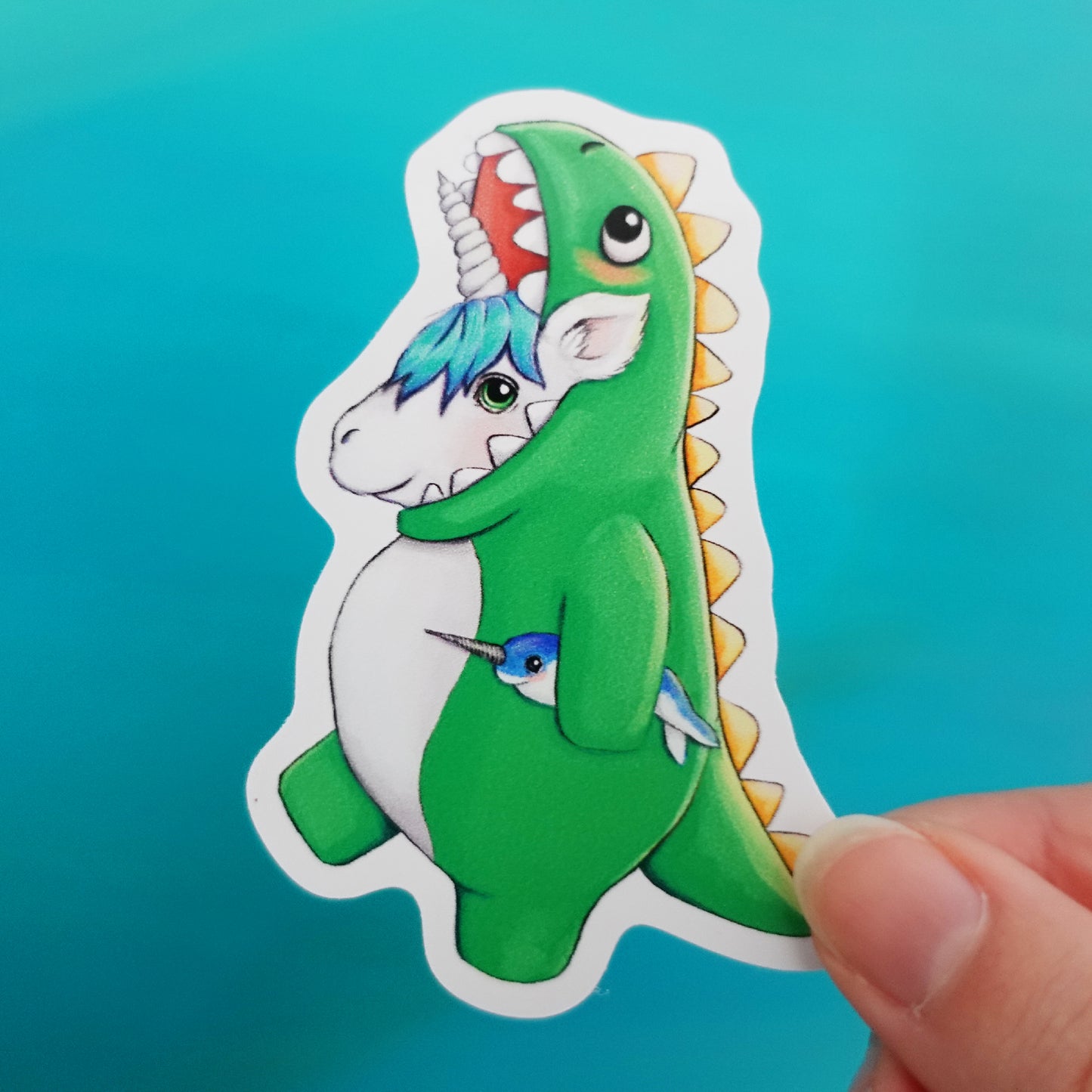 Dinocorn Vinyl Sticker