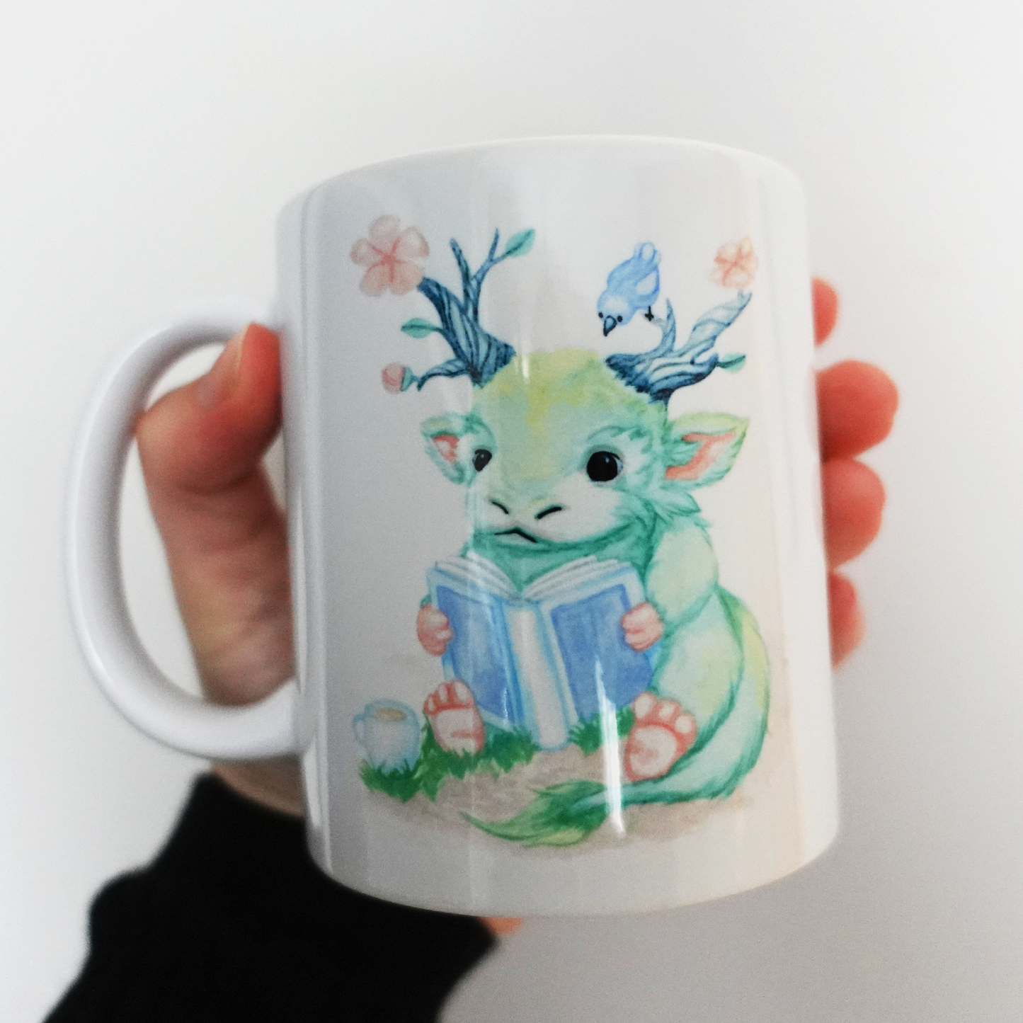 Reading Dragon Book Lover Mug