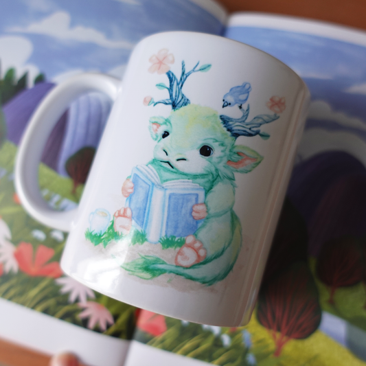 Reading Dragon Book Lover Mug