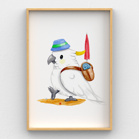 Sunny Days Cockatoo Wall Art Print