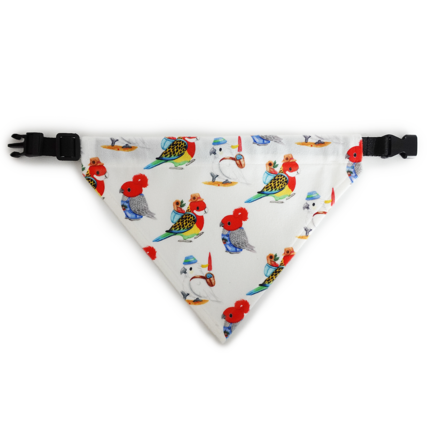 Watercolour Australian Parrots Dog Bandana