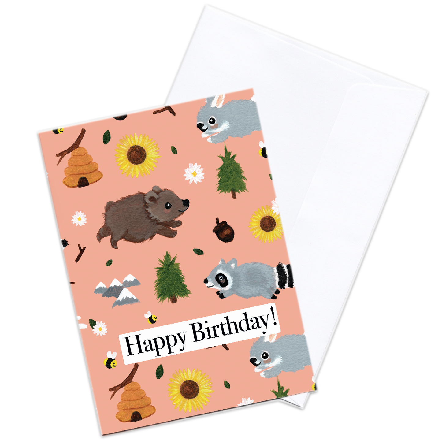 Woodlands Happy Birthday Card